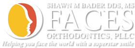 Faces Orthodontics - Peoria White Logo