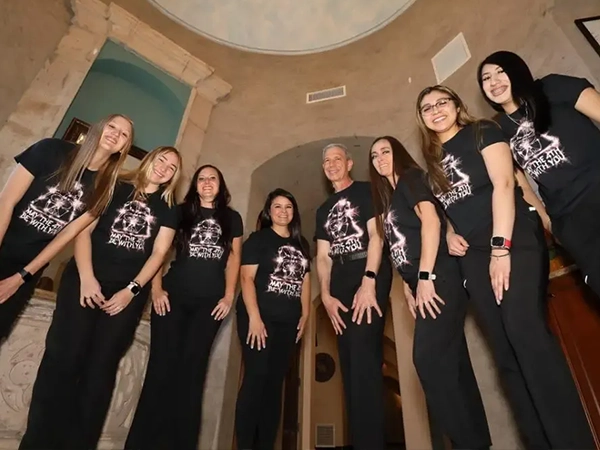 Orthodontist Shawn Bader With Team Looking Cool